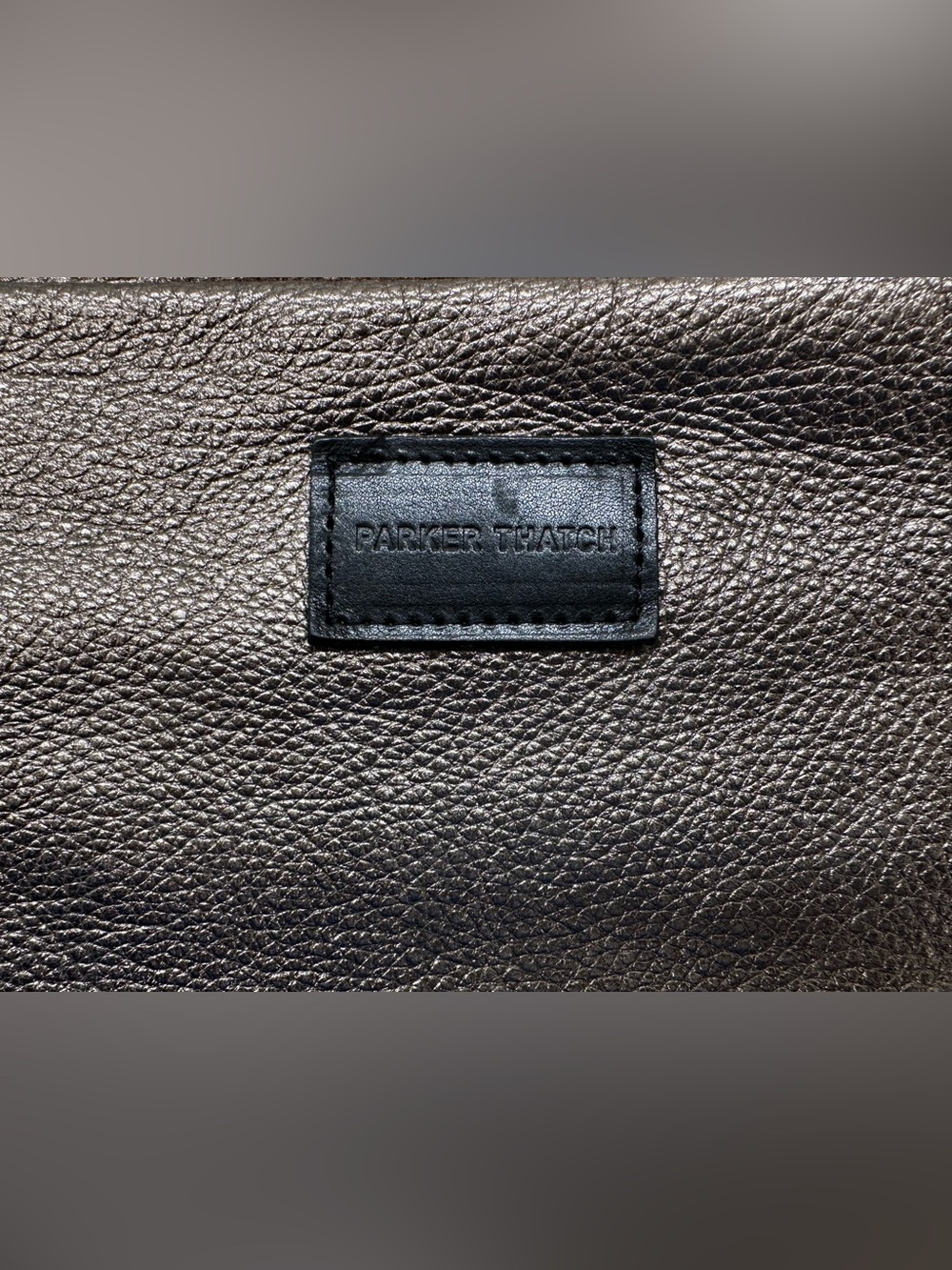 EUC Parker Thatch Cross your Heart Sling Leather Bag in Gunmetal. - Picture 7 of 15